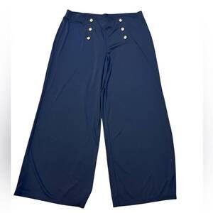 NEW RALPH LAUREN women's wide-leg pants in navy